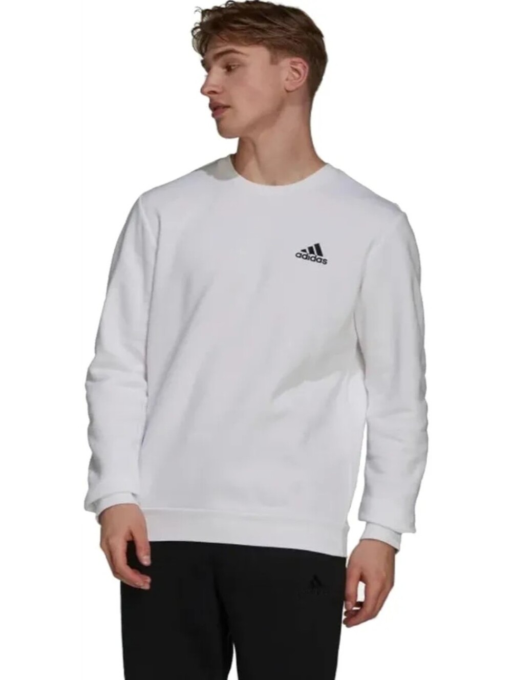 New adidas Essentials Crew Neck Mens Casual Sweatshirt
